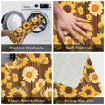 thumbnail image 3 of Rateoe Vintage Wood Grain Sunflower A Pattern Flannel Door Mat Indoor Outdoor Entrance, Waterproof All-Weather Doormat,Fade Resistant, Low Profile Entryway Mat 16x24in, 3 of 7