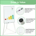 thumbnail image 4 of Easel Whiteboard-VUSIGN Magnetic Portable White Board 36 x 24, Tripod Height Adjustable,  Easel Stand White Board for School or Office & Teaching at Home, 4 of 6