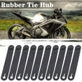 thumbnail image 7 of 10Pcs Motorcycle Rubber Frame Securing Cable Wiring Cord Harness Accessories T9Q3 Cable Elastic Ties Tie Power Clutch Fix, 7 of 7