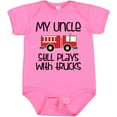 thumbnail image 3 of Inktastic Uncle Firefighter for Nephew Boys or Girls Baby Bodysuit, 3 of 5