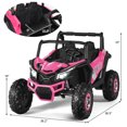 thumbnail image 2 of Costway 12V Electric Kids Ride-On Car 2-Seater SUV Off-Road UTV w/ Remote Pink, 2 of 10