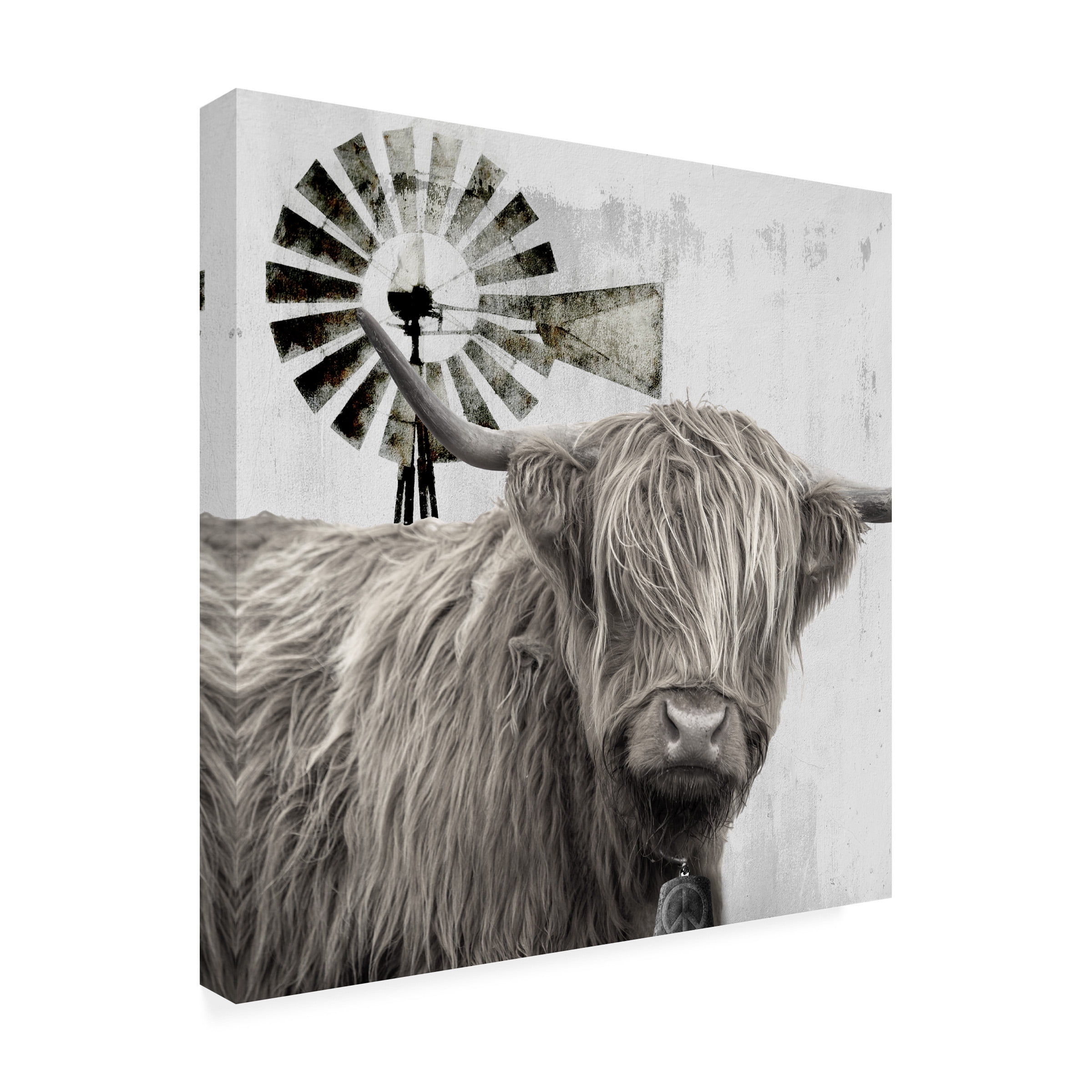 Canvas Wall Art - Sasha 'Wind Farm' Wall Art for Living Room, Bedroom, or Office DÃ©cor by Trademark Fine Art - 18 x 18 Inches
