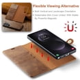 thumbnail image 2 of for Samsung Galaxy S21 Ultra Case Detachable 2 in 1 Wallet Case with RFID Blocking Card Holder, 2 in 1 Removable PU Leather Flip Folio Kickstand Magnetic Clasp Shockproof Phone Cover,Brown, 2 of 8