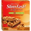 Slim-Fast 3-2-1 100 Calories Bars: Nutty Chocolate Chew .81Oz Bars Snack Bar, 6 Pk