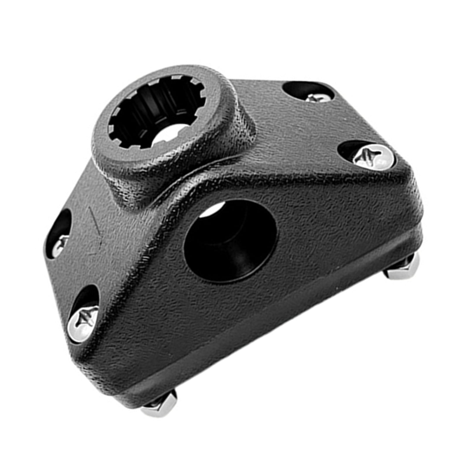 Black Plastic Fishing Mount for Adding a Connection Point for Fish Basket Brackets Lighting Units Marine Display Bases and Rod Rests