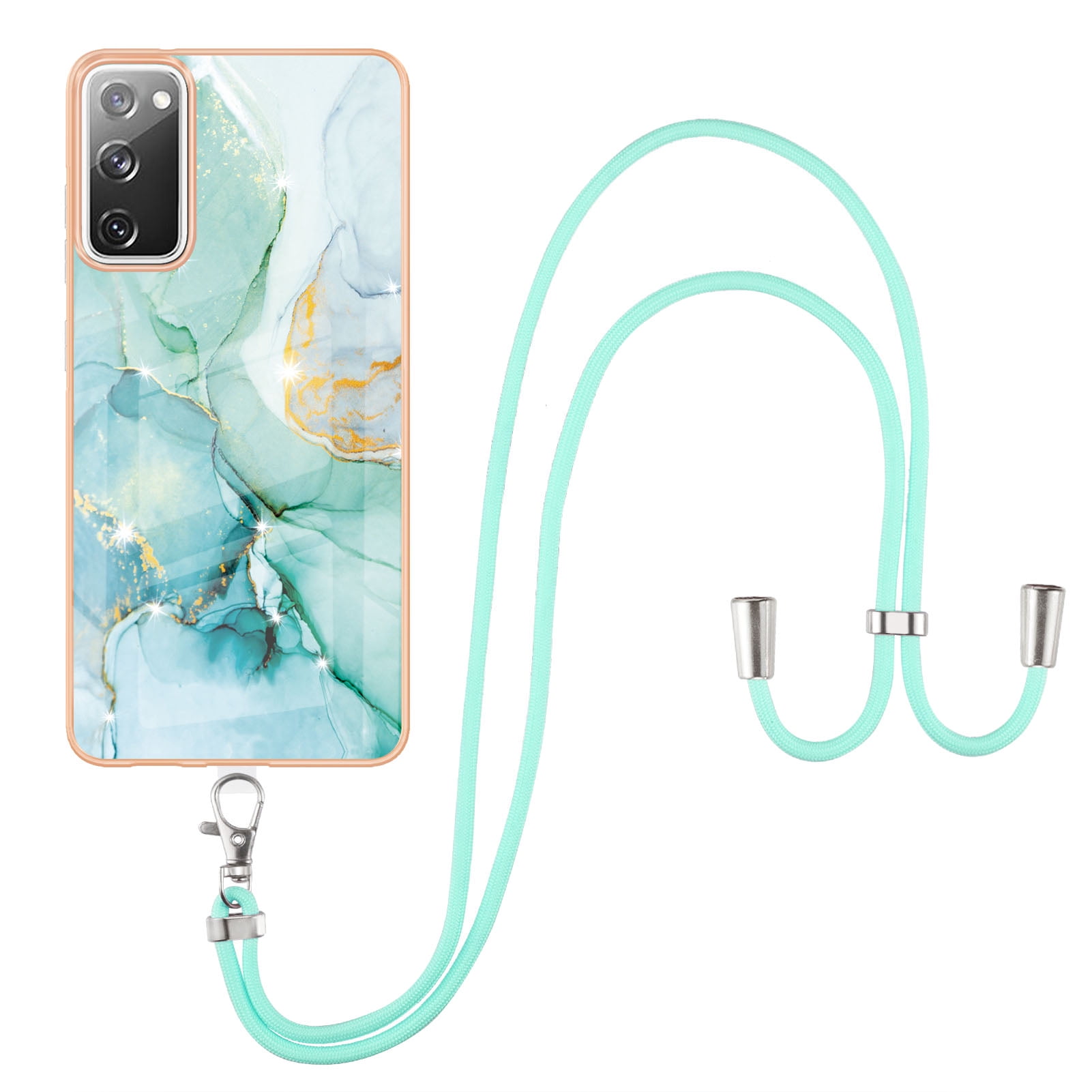 Galaxy S20 FE Case, Galaxy S20 Lite Case, Allytech Luxury Marble Rubber TPU  Drop Protection Anti-scratch Lanyard Back Cover for Girls Women Case for  Samsung Galaxy S20FE / S20 Lite, White 