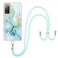 thumbnail image 2 of Galaxy S20 FE Case, Galaxy S20 Lite Case, Allytech Luxury Marble Rubber TPU Drop Protection Anti-scratch Lanyard Back Cover for Girls Women Case for Samsung Galaxy S20FE / S20 Lite, Green, 2 of 4