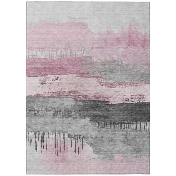 Dalyn Rugs Machine Washable Indoor/Outdoor Chantille Pink 2'6" x 3'10" Rug