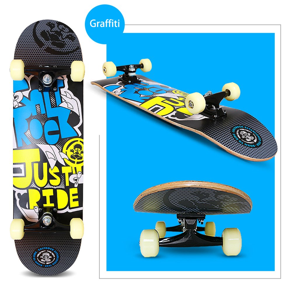 Gomyhom Fourwheeled Skateboard Maple Wood Freestyle Long Board