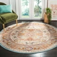 thumbnail image 4 of SAFAVIEH Aria Maris Traditional Area Rug, Beige/Orange, 6'5" x 6'5" Square, 4 of 5