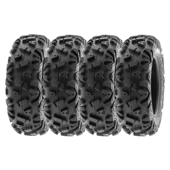 SunF ATV/UTV All Terrain Quad Tire 26x9-12 6PR Tubeless A033 (Set of 4)