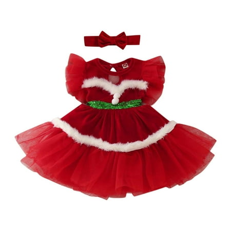 

Toddler Girls Fly Sleeve Christmas Dress Dresses Clothes Girls Holiday Sweater Bunny Dress for Girls 2t Thanksgiving Outfit Girl Flower Girl Dress Hot Dress Girls 2t Dress Girls Holiday Dress Size 8