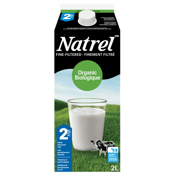 Natrel Organic Fine-filtered 2% Milk, 2 L
