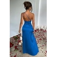 thumbnail image 5 of JASGARDE Women's Sexy One Shoulder High Split Cocktail Wedding Party Maxi Dress, 5 of 6