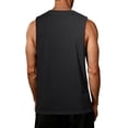 thumbnail image 6 of UDAUDU Men's Tank Top Cotton Soft Sleeveless Workout Muscle Shirts Casual Comfortable Gym Running Shirt Black 5XL, 6 of 6