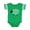 Football Green and White, variant on Sheep Curly Wool Lamb Cute Boys or Girls Baby Bodysuit
