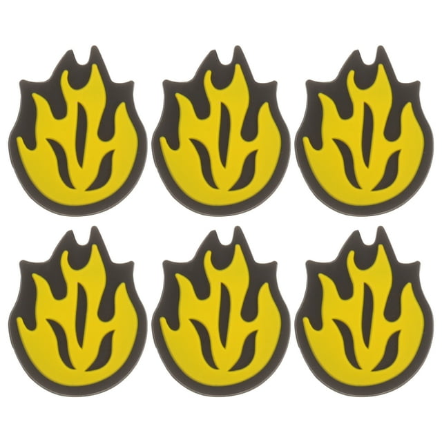 SHISUYAN 6Pcs Fire Shaped Tennis Racket Damper Tennis Racket Silicone Shock Absorber Racket Supply