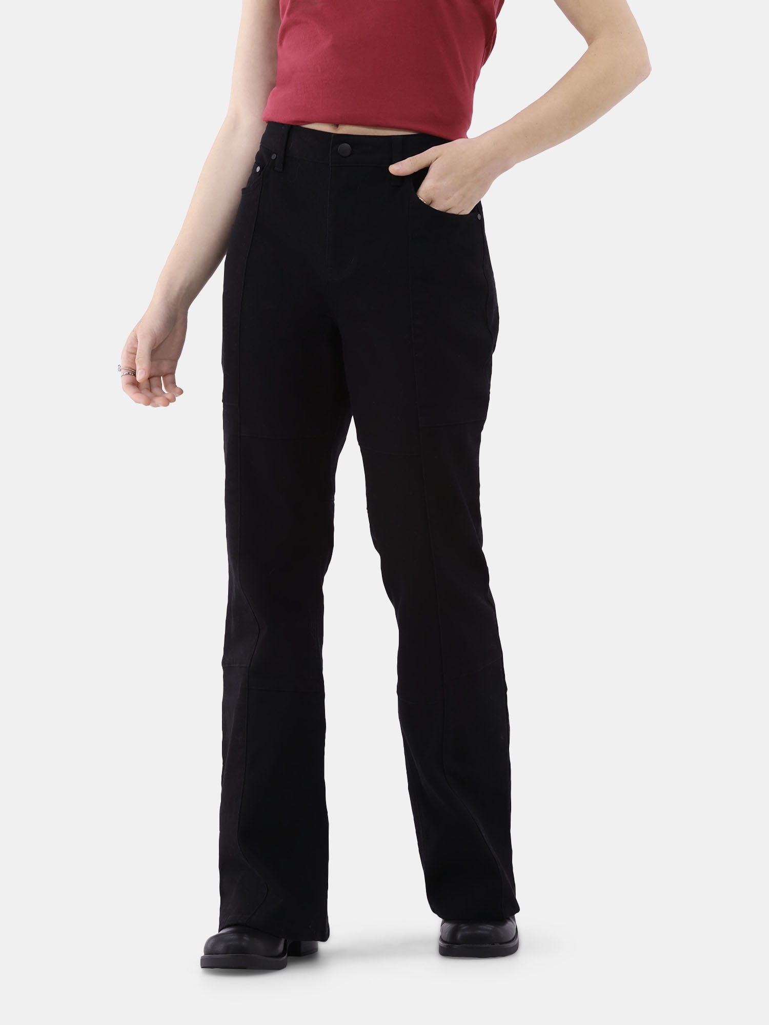 No Boundaries Pieced Flare Jeans, Women’s and Women’s Plus
