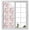 White, variant on Pink Beige Flowers Window Privacy Film, Spring Floral Elegant Pastoral Botanical Static Cling UV Sun Blocking Heat Control Window Tint Day and Night, Non-Adhesive One Way Privacy Cover 23.6''x59''
