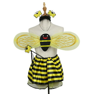 AOTHSO 7 Pack Halloween Women Bee Costume Set Bumble Bee Wings