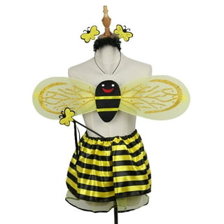 AOTHSO 7 Pack Halloween Women Bee Costume Set Bumble Bee Wings