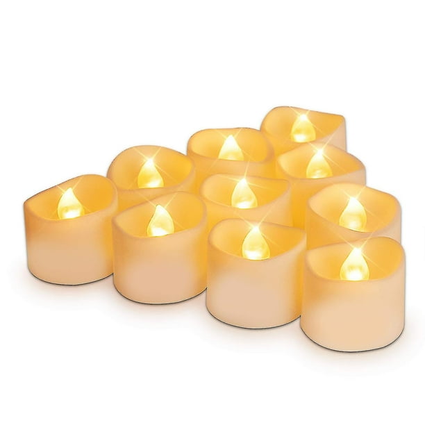 Velas de té, ciclo automático de encendido de 24 horas, 6 horas y 18 horas de apagado, 12 paquetes de velas LED temporizadas (shikai)