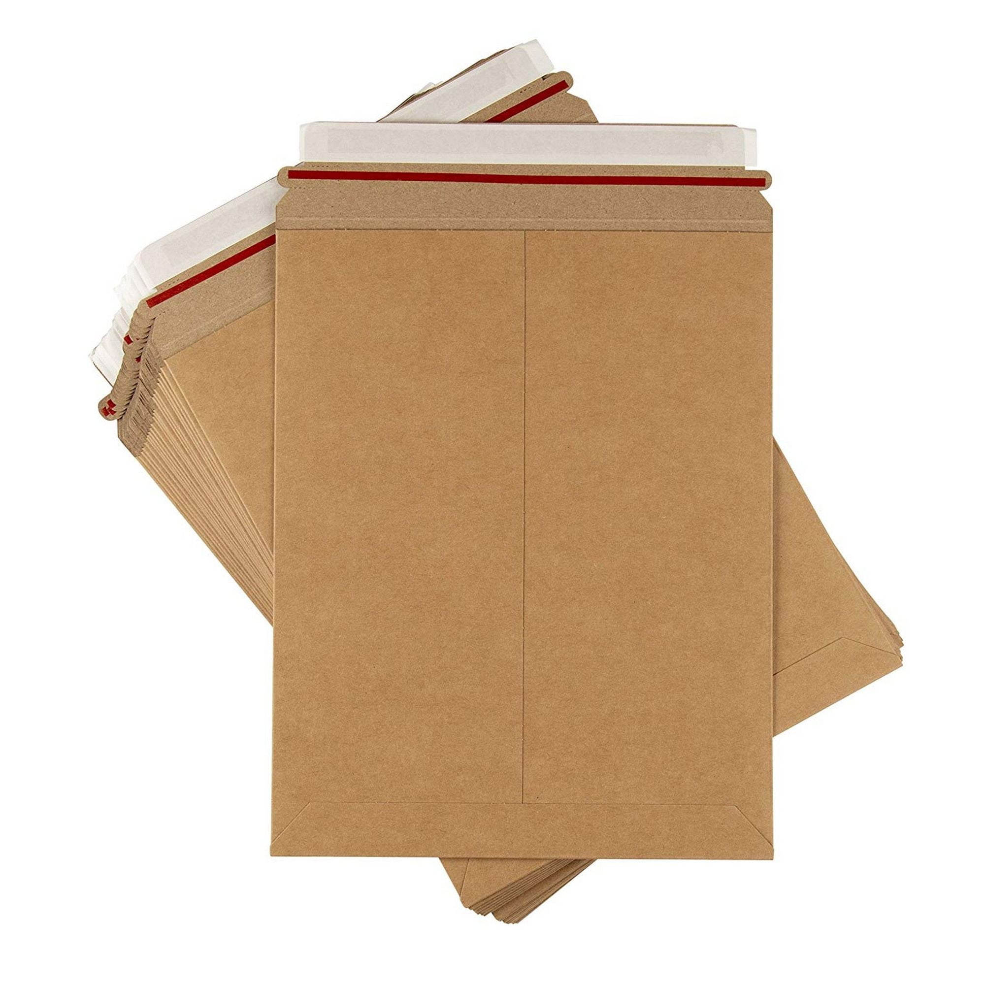 Rigid Mailers 25Pack Stay Flat Photo Document Mailers, SelfSeal