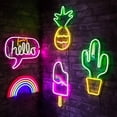 thumbnail image 4 of LED Neon Rope Light RGB IC Rope Lights 16 Million Color Graffiti Wifi  Music LED Strip Lights For Bedroom Living Room Gaming Decor, 4 of 8