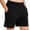 Black, variant on Navy Girls PE Shorts with Pockets Quick Dry Breathable School Uniform Athletic Elastic Waist Casual Summer Shorts for Kids Size 6-16,Size 14-15T