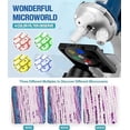 thumbnail image 4 of 58-pcs Microscope for Kids, 100X-1200X Kids Beginner Microscope with Metal Body Microscope Slides, Carrying Box, LED Light, Science Kits Experiments Toys for Kids age 5-7 8-12 Birthday Gift, 4 of 5