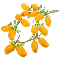 WRISTBIQUE 2Pcs Artificial Hanging Fruit Yellow Foam Plastic Decor for Farmhouse Homeowners Holiday Displays