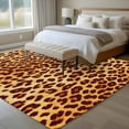 thumbnail image 5 of 8x10 Area Rugs for Living Room, Leopard Texture Print Non Slip Area Rugs for Kitchen Bedroom Entryway, Orange Yellow Retro Farmhouse Washable Carpet Runner Rug Floor Mats for Bedroom Home Decor, 5 of 9