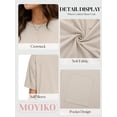 thumbnail image 4 of MOYIKO Oversized T Shirts for Women Half Sleeve Crewneck Loose Fit Tees Summer Tops with Pockets, 4 of 7