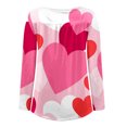 thumbnail image 5 of Aujourd'hui Réduction! Aqestyerly Blouse Décontractée Imprimée à Col Rond et Manches Longues pour Femmes, 5 of 5