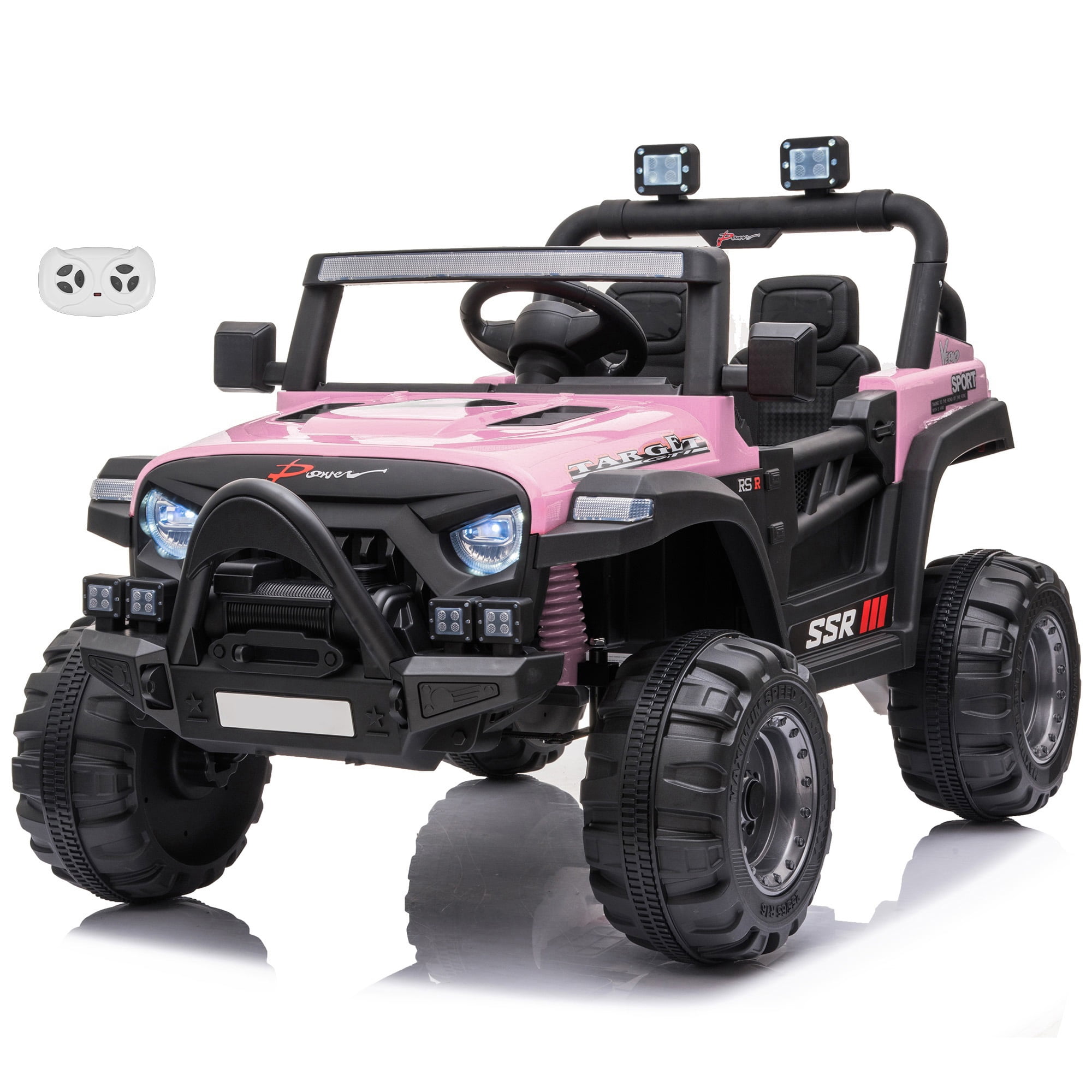 VOLTZ TOYS Jeep with Angry Face Grill 12V Kids Ride On Car Toy