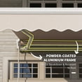 thumbnail image 6 of Homiyad Retractable Awning 8' x 6.6' Patio Manual Outdoor Patio Sun Shade w/ Crank Handle Deck Window Cover Beige, 6 of 8