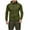 Army Green, variant on Htigea Fashionable Men's Solid Color Long Seeved Full Zip Hooded Casual Sweatshirt Jacket Gray,M