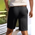 thumbnail image 3 of Zimjoy Men's Golf Shorts with Pocket 7" Elastic Waist Quick Dry Water Resistant Chino Shorts for Casual Office Dress Work, Black L, 3 of 5