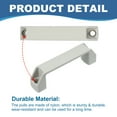 thumbnail image 3 of Uxcell Durable Plastic Pull Handles for Kitchen and Furniture Hardware Use 120mm Grey, 3 of 7