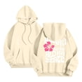 thumbnail image 5 of Durtebeua Oversized Hoodies for Women Womens Casual Pullover Tops Long Sleeve Shirts Crewneck Oversized Sweatshirts 2024 Fall Clothes Z01-Beige,2XL, 5 of 6