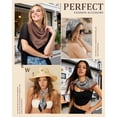 thumbnail image 4 of AWAYTR 27.5 Inches Silk Feeling Square Head Scarf - 4 Pcs Satin Square Head Scarves for Women Hair Bandanas Head Kerchief, 4 of 9
