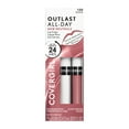 thumbnail image 4 of COVERGIRL Outlast All-Day Lip Color Liquid Lipstick and Moisturizing Topcoat, Longwear, Rosie, Stays On All Day, Moisturizing Formula, Cruelty Free, Easy Two-Step Process, 4 of 14