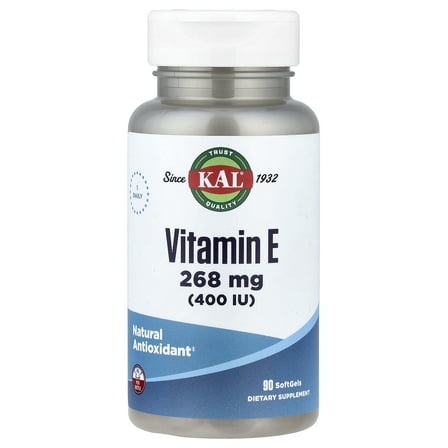 KAL Vitamin E, 268 mg (400 IU), 90 SoftGels