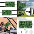thumbnail image 5 of Jeiento Golf Cart Seat Cover 4 Piece with Steering Wheel Cover and Golf Cart Flags Saint Patrick's Day Clover Universal Seat Blanket Steering Wheel Wrap Cover 2PCS Golf Cart Flag, 5 of 5