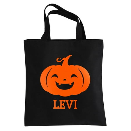 Personalized Ghostly Ghouls Reflective Treat Bag Boy Pumpkin Personalized Ghostly Ghouls Reflective Treat Bag Boy Pumpkin