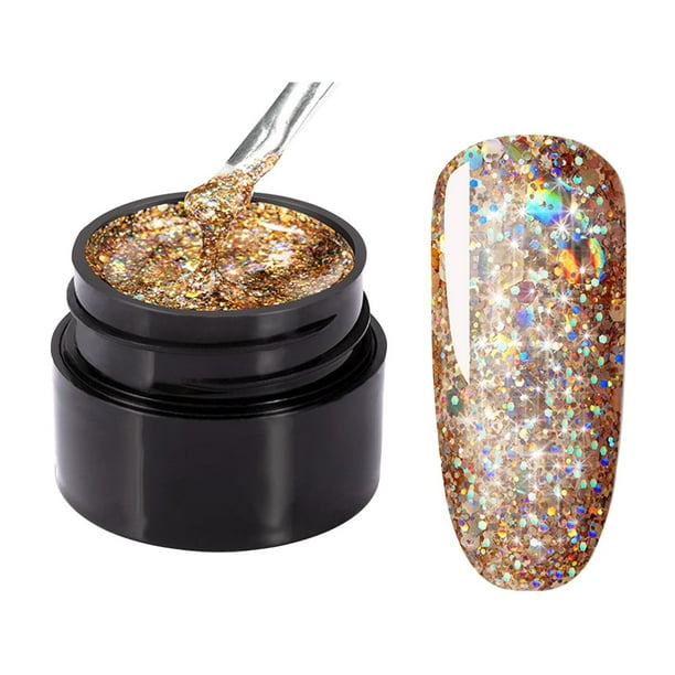 Gel de diamante brillante de larga duración de 5 ml para manicura con lámpara LED/UV