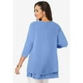 thumbnail image 4 of Jessica London Women's Plus Size Double Layer Tunic, 4 of 6