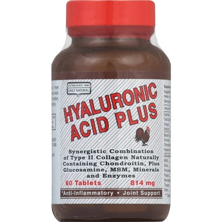 ONLY NATURAL Plus Acide hyaluronique Comprimés, 60 CT
