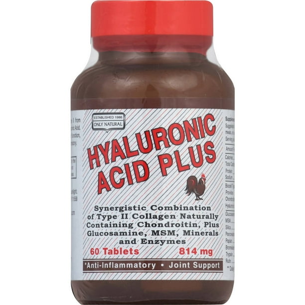 Only Natural Hyaluronic Acid Plus Tablets, 60 CT