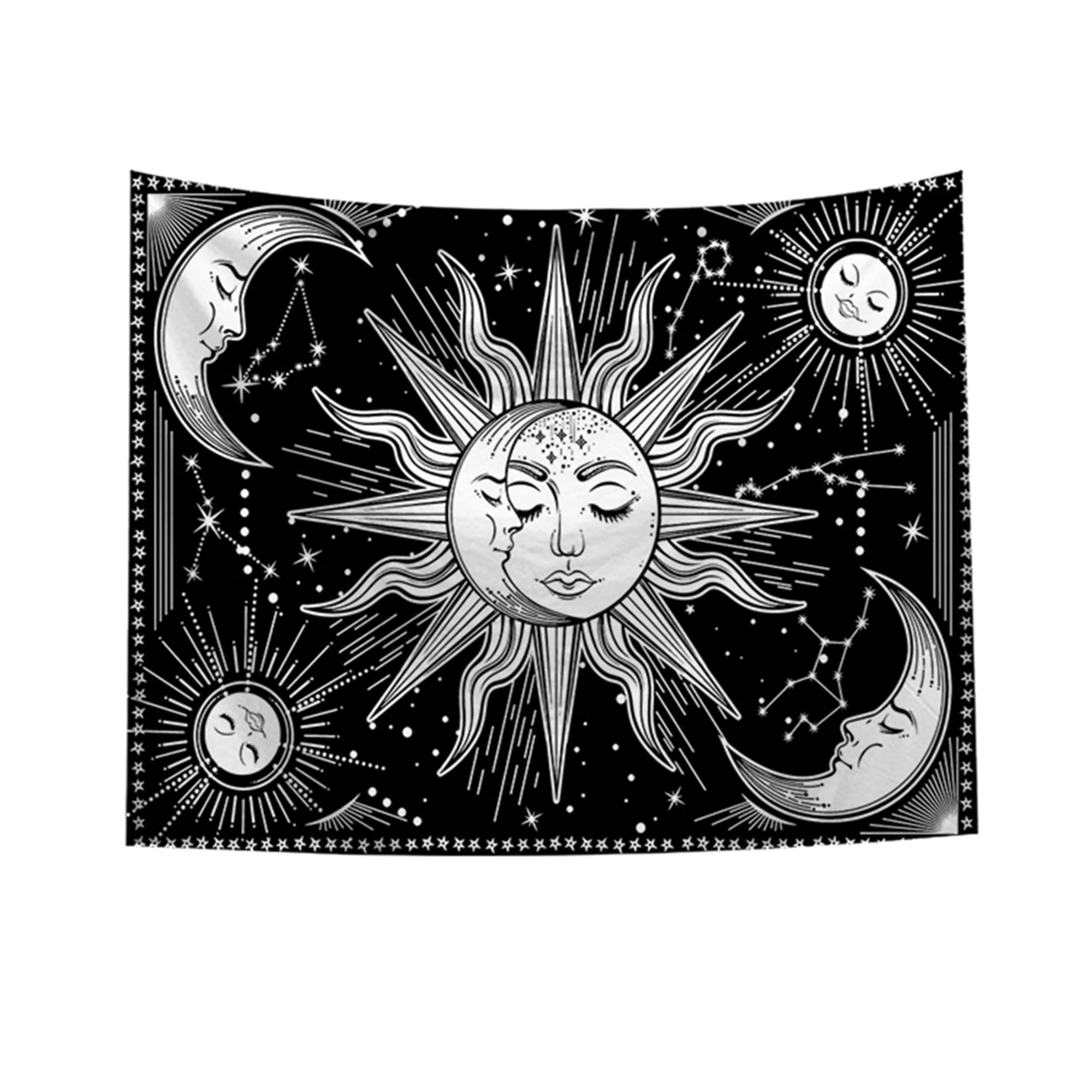 Bmnmsl Tapestry Wall Hanging Bohemian Psychedelic Art Tapestry